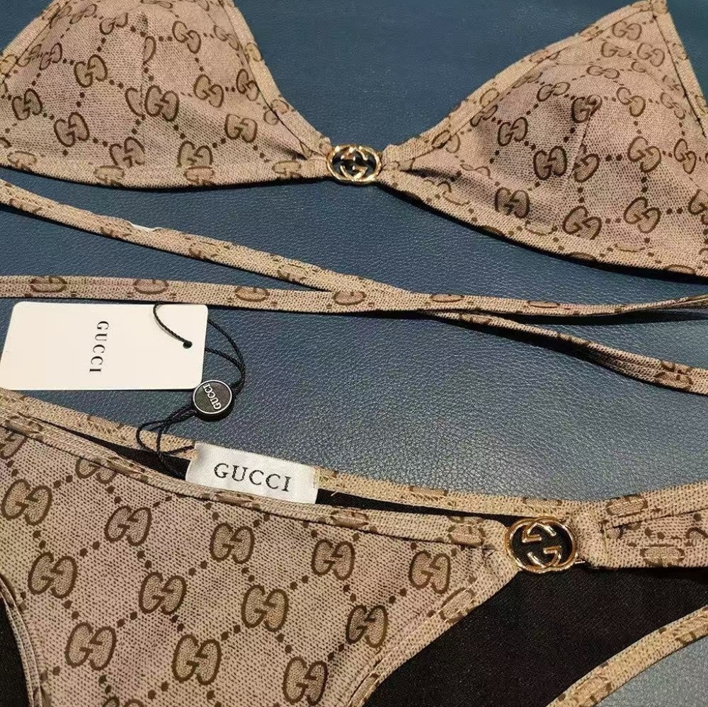 Gucci Gg Monogram Triangle Bikini - image 3